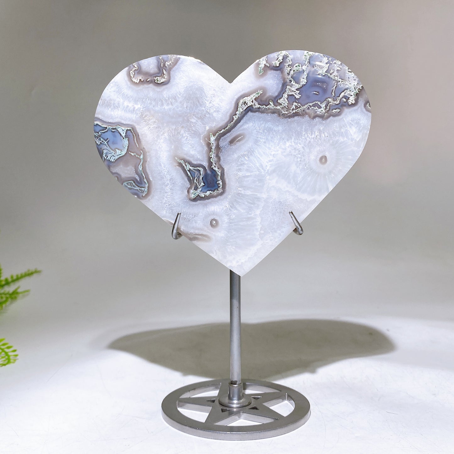 Atrophylite Garnet Moss Agate Heart Carving Wholesale