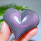 1.8"-2.7" Rainbow Obsidian Peach Heart Carvings Bulk Wholesal e