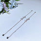 Cooper Silver Plated Rose Quartz Moon & Star Bracelet Crystal Healing Bulk Wholesale