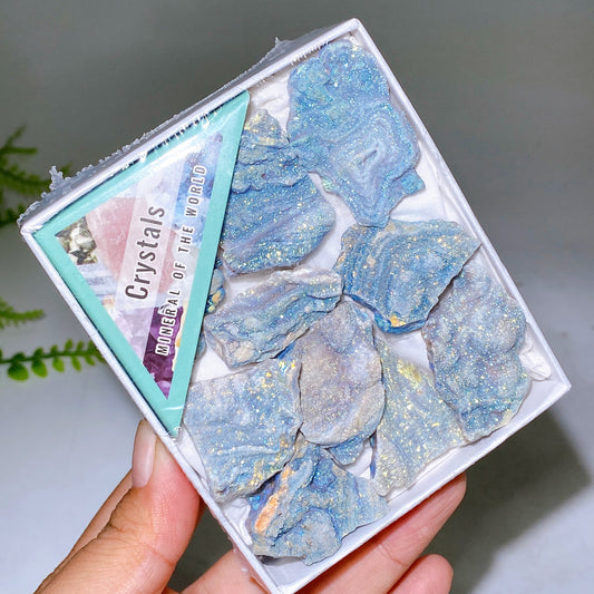 Aura Druzy Agate Specimen Box Wholesale