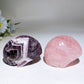 3.6" Dream Amethyst Rose Quartz Brain Carving Crystal Healing Bulk Wholesale