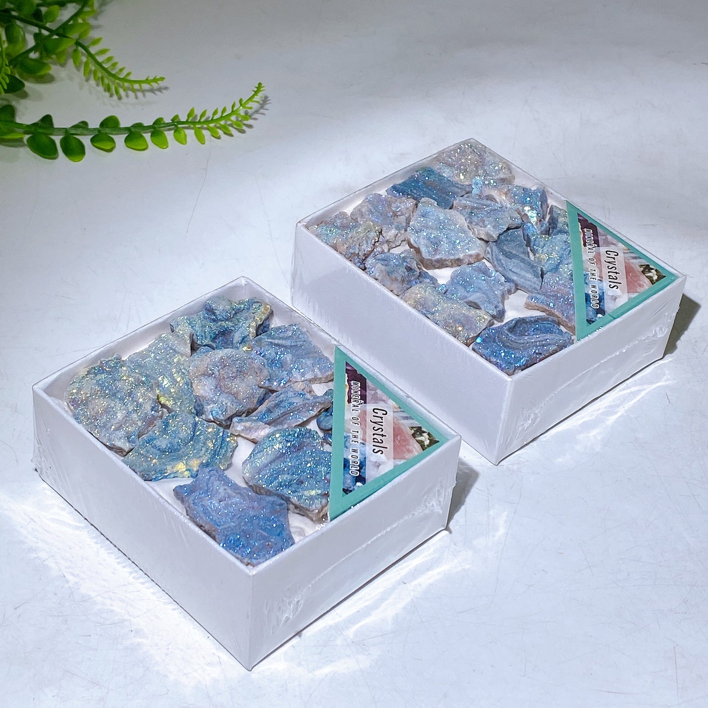 Aura Druzy Agate Specimen Box Wholesale