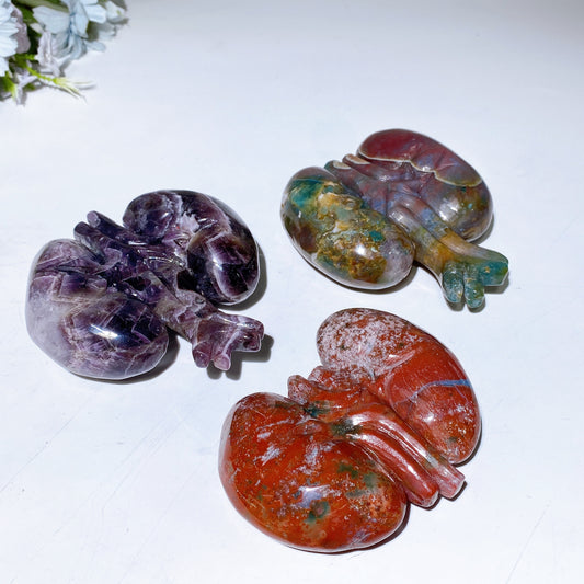 3.9" Crystal Lung Carving Crystal Healing Bulk Wholesale