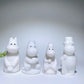 3.1"-3.8" White Jade Hippo Family Carvings Bulk Wholesale