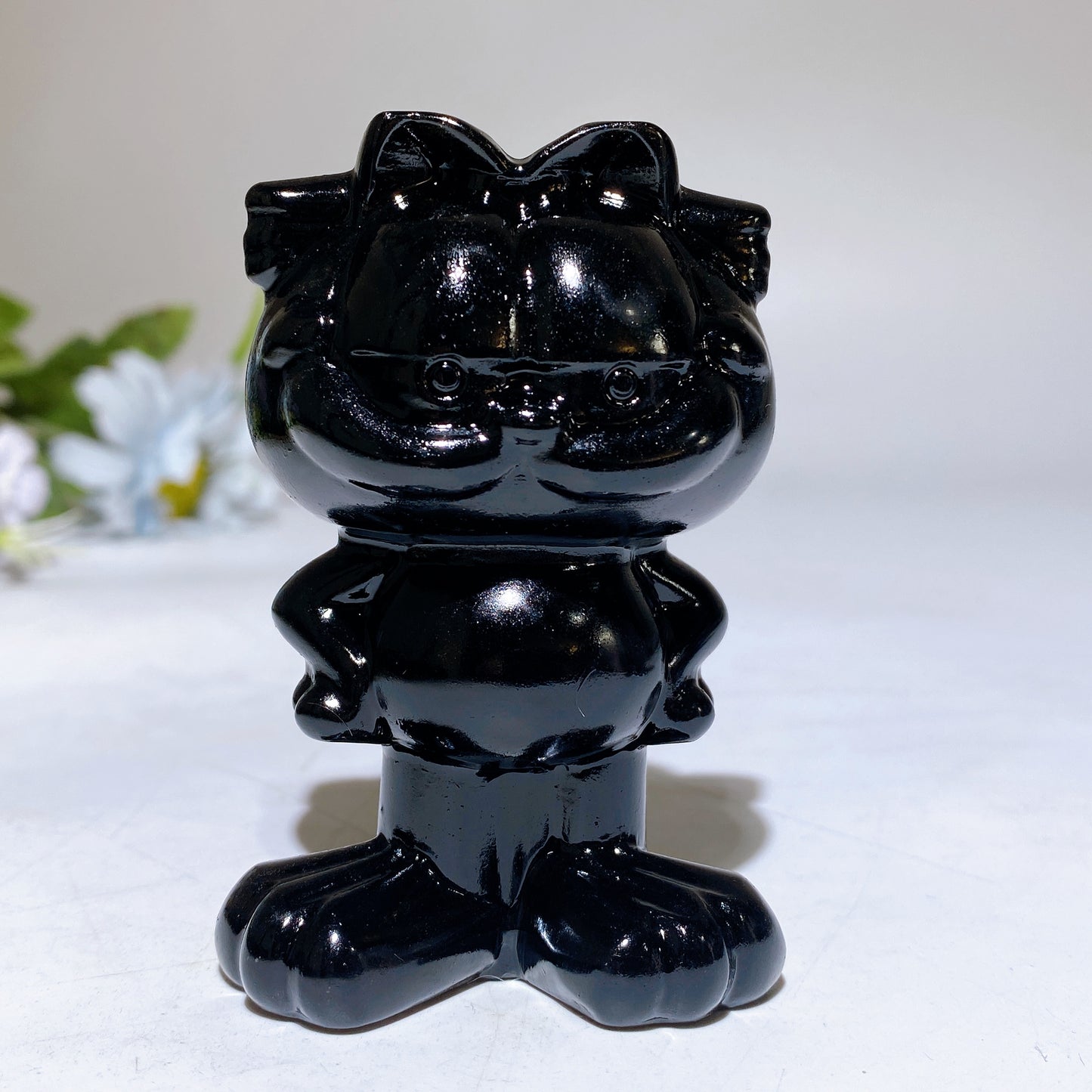 3.1" Crystal Garfield Carving Crystal Healing Bulk Wholesale