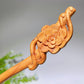 18cm Wooden Rutilated Quartz Garden Quartz Hairpin Crystal Healing Bulk Wholesale