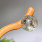 18cm Wooden Rutilated Quartz Garden Quartz Hairpin Crystal Healing Bulk Wholesale