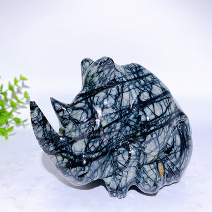 4.5" Jade Rhinoceros Carvings Bulk Wholesale