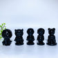 2.1" Black Obsidian Marvel Series Character Carvings Crystal Healing Bulk Wholesale