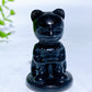 2.1" Black Obsidian Marvel Series Character Carvings Crystal Healing Bulk Wholesale