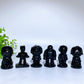 2.1" Black Obsidian Marvel Series Character Carvings Crystal Healing Bulk Wholesale