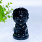2.1" Black Obsidian Marvel Series Character Carvings Crystal Healing Bulk Wholesale