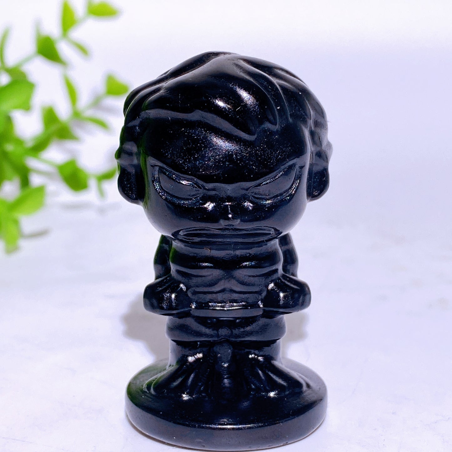 2.1" Black Obsidian Marvel Series Character Carvings Crystal Healing Bulk Wholesale