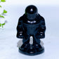 2.1" Black Obsidian Marvel Series Character Carvings Crystal Healing Bulk Wholesale