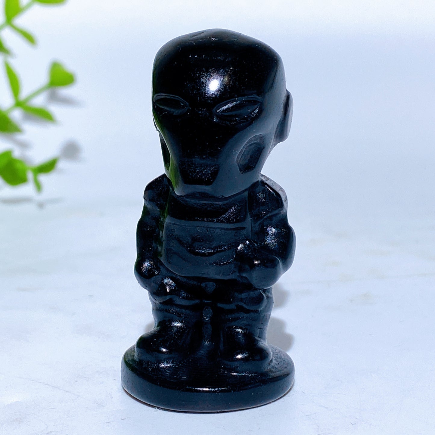 2.1" Black Obsidian Marvel Series Character Carvings Crystal Healing Bulk Wholesale