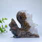 2.3"-2.5" Clear Quartz Cluster Squirrel Carvings Bulk Wholesale