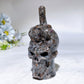 3.9" Crystal Middle Finger Gesture with Skull Carving Crystal Healing Bulk Wholesale