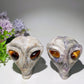 3.1" UV Reactive Hackmanite Alien's Head Carvings Crystal Healing Bulk Wholesale