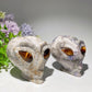 3.1" UV Reactive Hackmanite Alien's Head Carvings Crystal Healing Bulk Wholesale