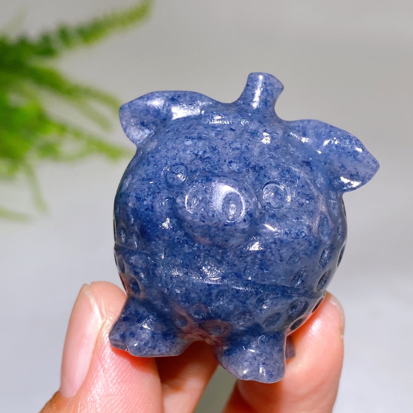 1.6" Natural Crystal Strawberry Pig Carving Wholesale