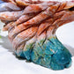 30cm Large Unique Ocean Jasper Growing with Quartz Eagle Head Carving Crystal Healing Bulk Wholesale