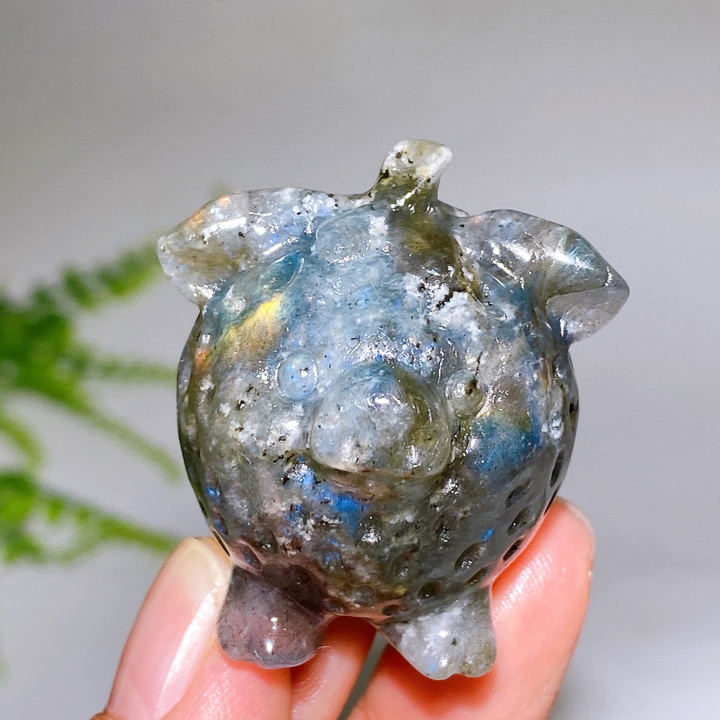 1.6" Natural Crystal Strawberry Pig Carving Wholesale