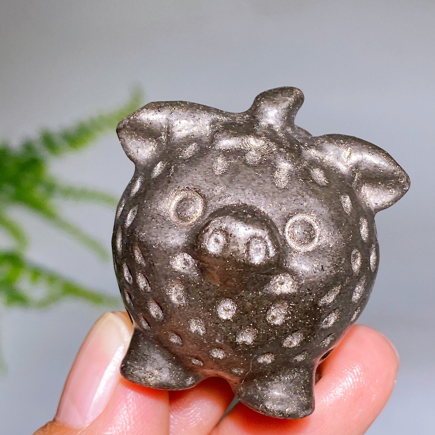 1.6" Natural Crystal Strawberry Pig Carving Wholesale