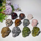 1.9"-2.0" Mixed Crystal Skull Carvings Bulk Wholesale