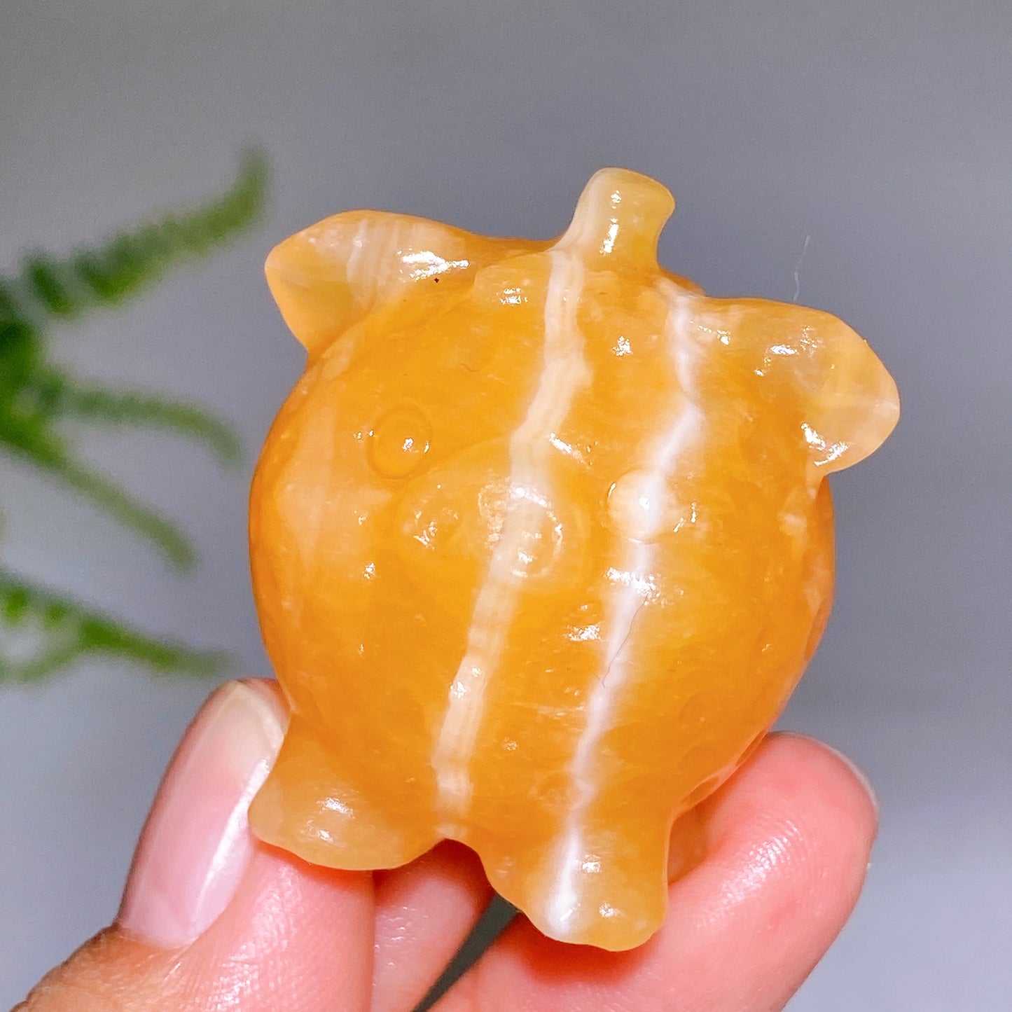 1.6" Natural Crystal Strawberry Pig Carving Wholesale