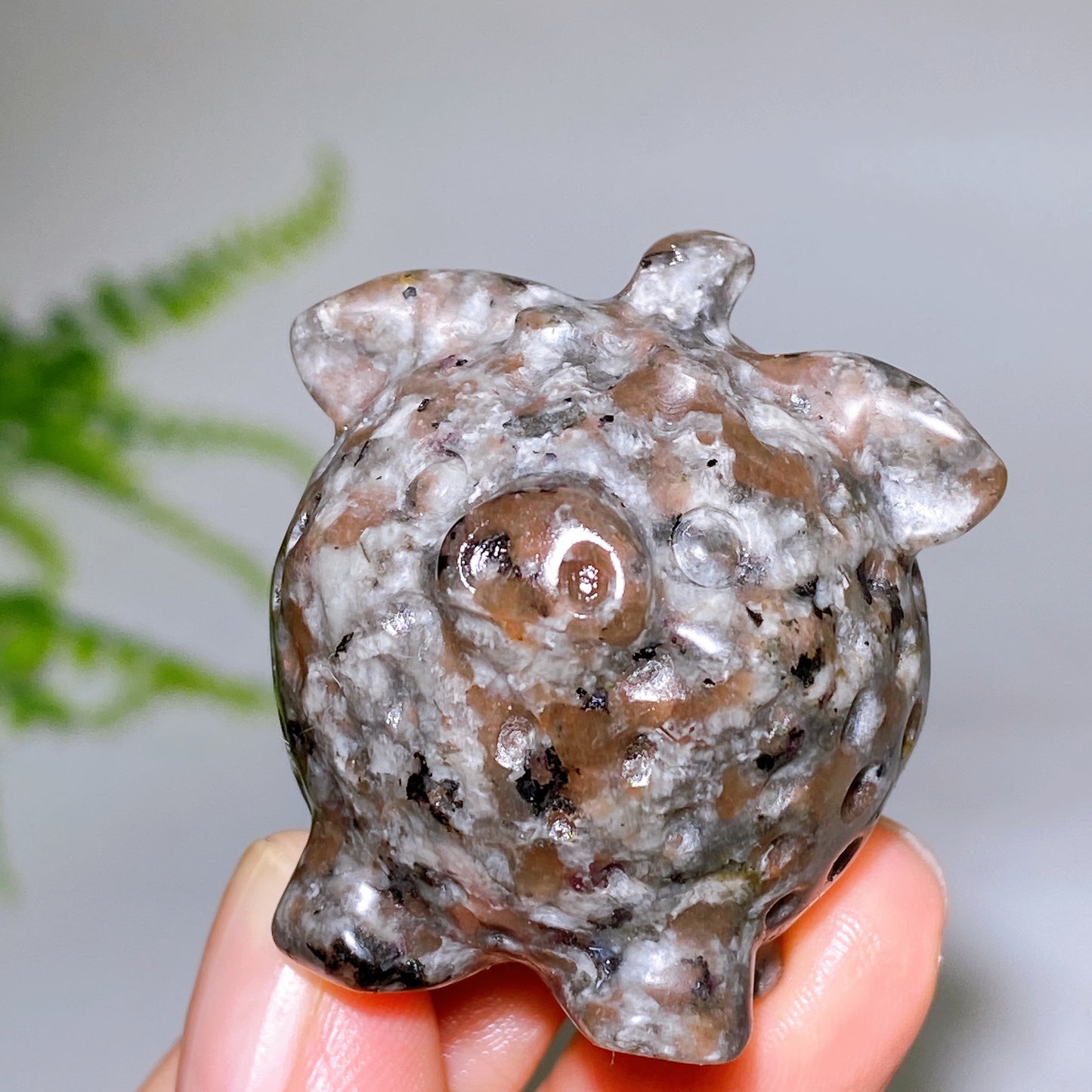 1.6" Natural Crystal Strawberry Pig Carving Wholesale