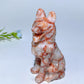 3.1" Mixed Crystal German Shepherd Dog Carvings Crystal Healing Bulk Wholesale