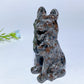 3.1" Mixed Crystal German Shepherd Dog Carvings Crystal Healing Bulk Wholesale