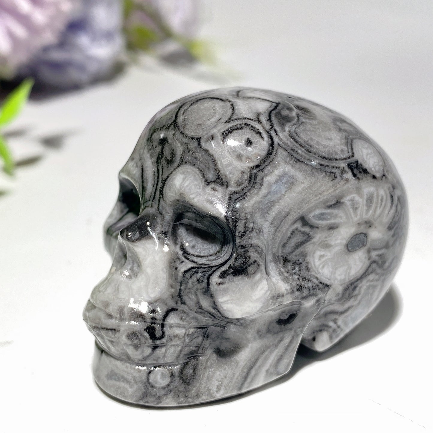 1.9"-2.0" Mixed Crystal Skull Carvings Bulk Wholesale