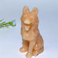 3.1" Mixed Crystal German Shepherd Dog Carvings Crystal Healing Bulk Wholesale