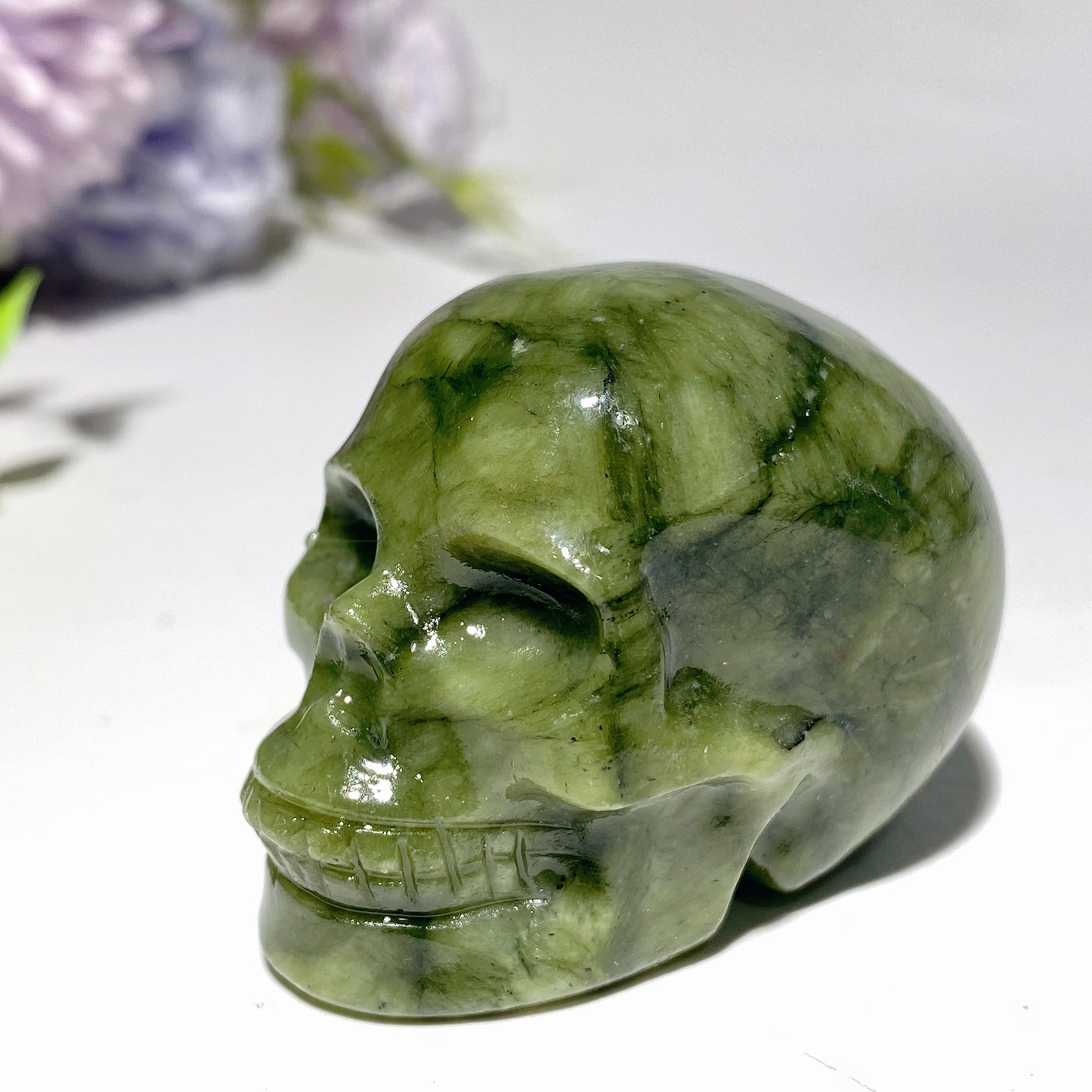 1.9"-2.0" Mixed Crystal Skull Carvings Bulk Wholesale