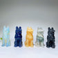 3.1" Mixed Crystal German Shepherd Dog Carvings Crystal Healing Bulk Wholesale