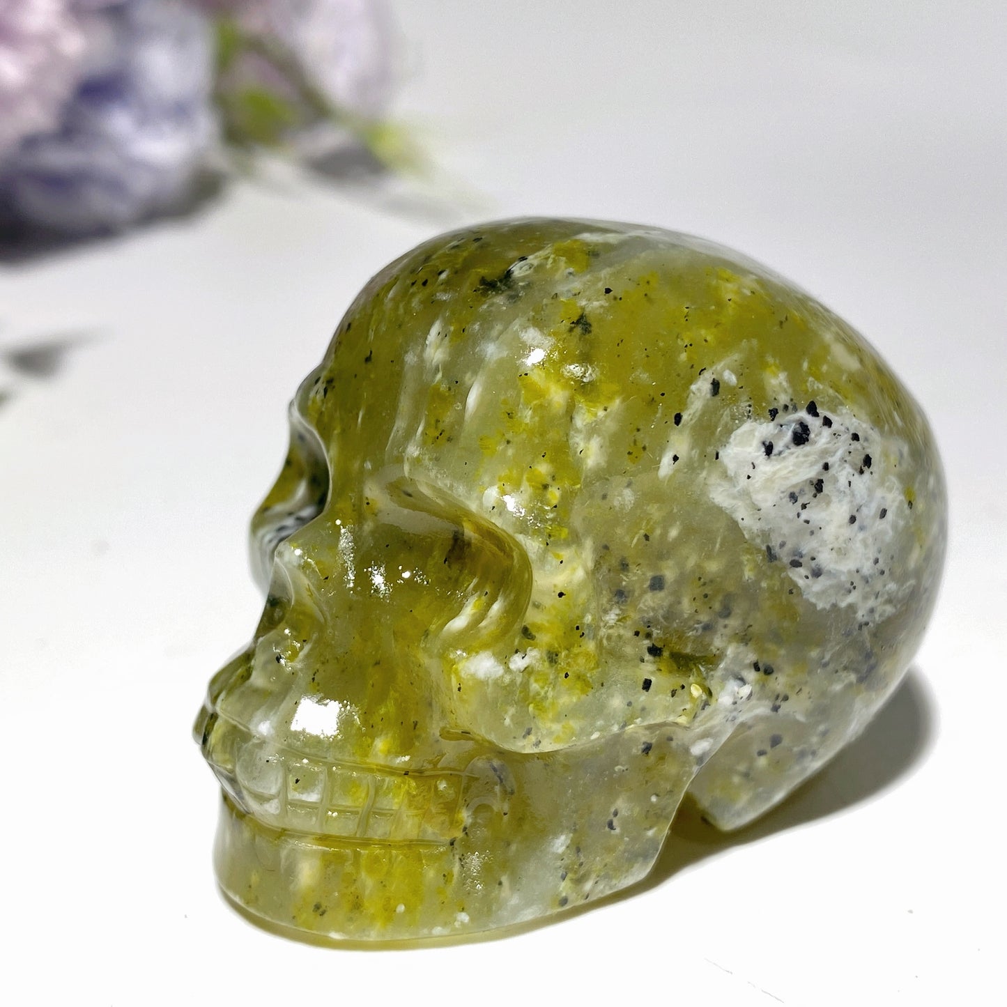 1.9"-2.0" Mixed Crystal Skull Carvings Bulk Wholesale