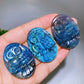 1.7" Natural Labradorite Owl Slab Carving Wholesale