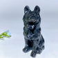 3.1" Mixed Crystal German Shepherd Dog Carvings Crystal Healing Bulk Wholesale