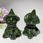 3.1" Serpentine Ghost with Wizard's Hat Carvings Bulk Wholesale