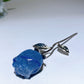 Crystal Rose Flower Carving with Silver Metal Stem Crystal Healing Bulk Wholesale