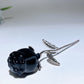 Crystal Rose Flower Carving with Silver Metal Stem Crystal Healing Bulk Wholesale