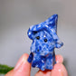 1.5" Natural Crystal Ghost with Witch's Hat Carving for Halloween Wholesale