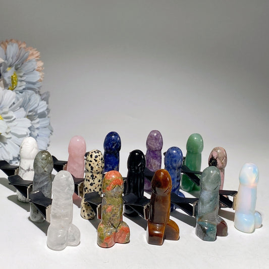 Mixed Crystal Ding Ding Design Air Vent Clip Crystal Healing Bulk Wholesale