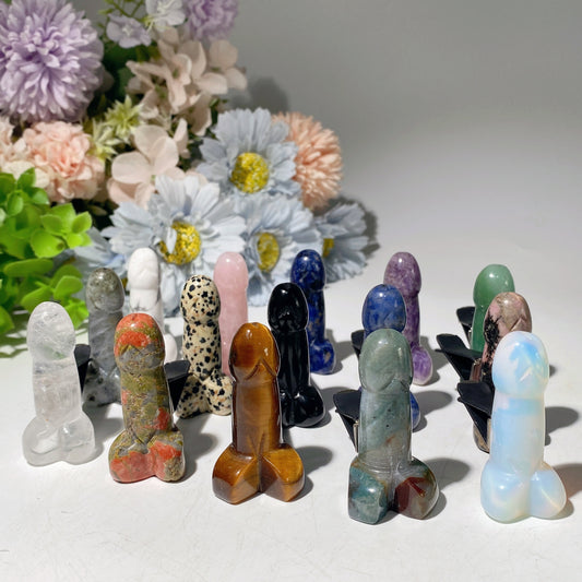 Mixed Crystal Ding Ding Design Air Vent Clip Crystal Healing Bulk Wholesale