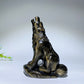 4.0"-4.6" Silver Obsidian Golden Obsidian Wolf Carvings Bulk Wholesale