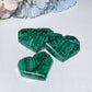 1.7"-2.0" Natural Malachite Heart Carvings Crystal Healing Bulk Wholesale