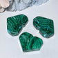 1.7"-2.0" Natural Malachite Heart Carvings Crystal Healing Bulk Wholesale