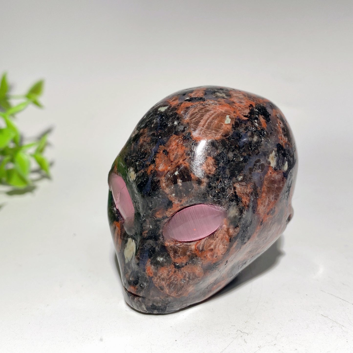 2.0" Mixed Crystal Alien's Head with Random Eyes Crystal Healing Bulk Wholesale