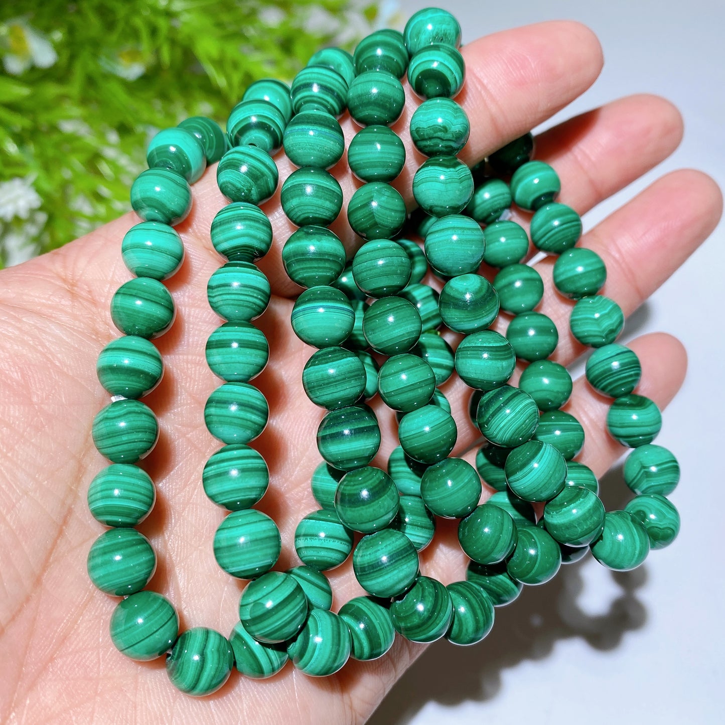 6-8mm Malachite Hackmanite Moonstone Crystal Bracelet  Bulk Wholesale